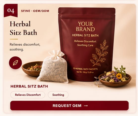 OEM Herbal Sitz Bath — 5FINE private label OEM/ODM