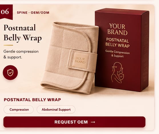 OEM Postnatal Belly Wrap — 5FINE private label OEM/ODM